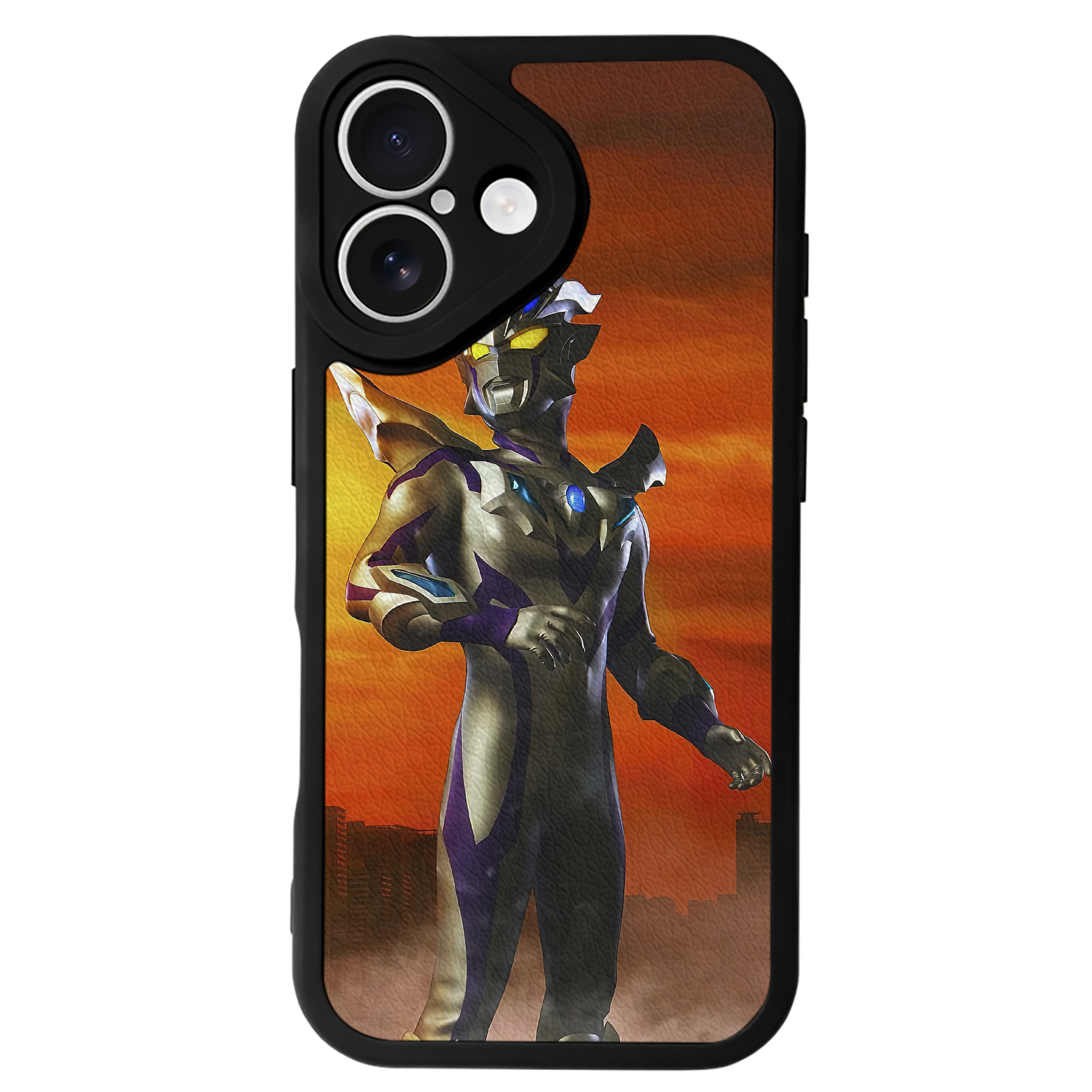 （画像用） ウルトラマン Ultraman 【iPhone 16シリーズ対応】シリコンスマホケース（レザー調） 材質：シリコン